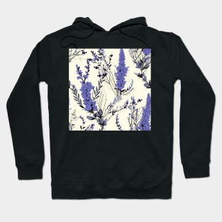 Lavender Flower Pattern Type 2 Hoodie